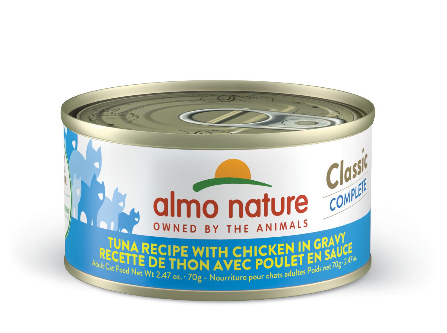 Box of Almo Nature Classic Complete Tuna Chicken Gravy 2.47oz