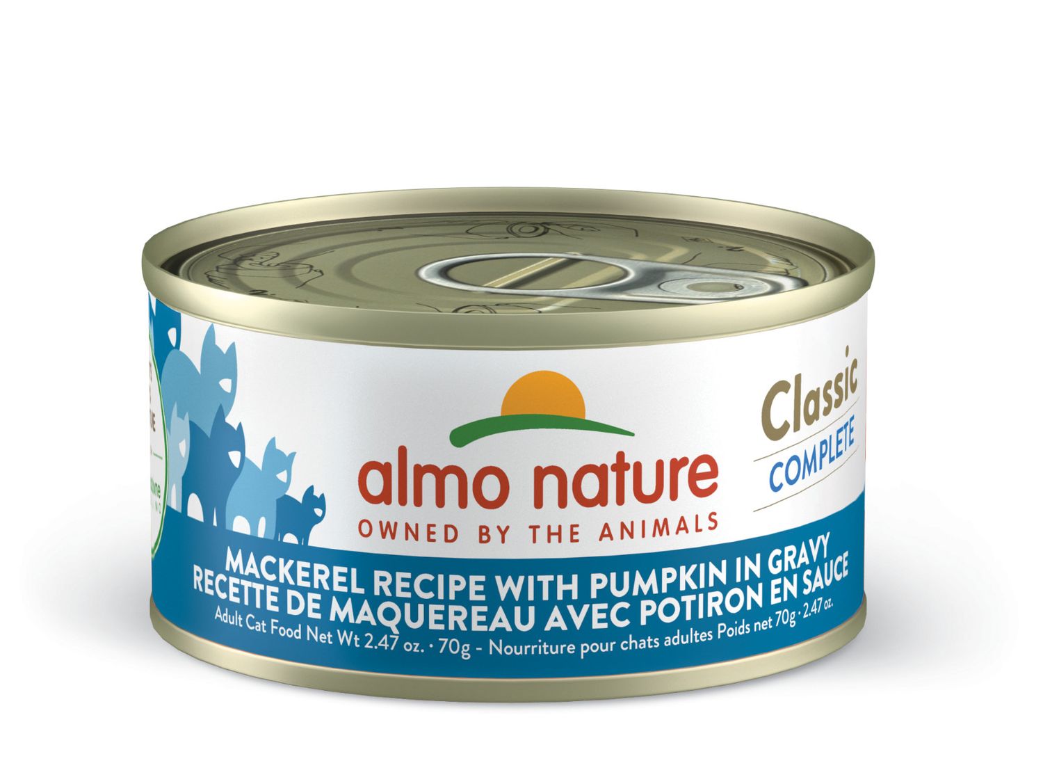 Box of Almo Nature Classic Complete Mackerel Pumpkin Gravy 2.47oz