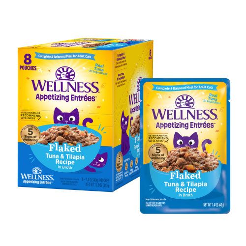Wellness Appetizing Entrees Flaked Tuna and Tilapia 1.4oz single