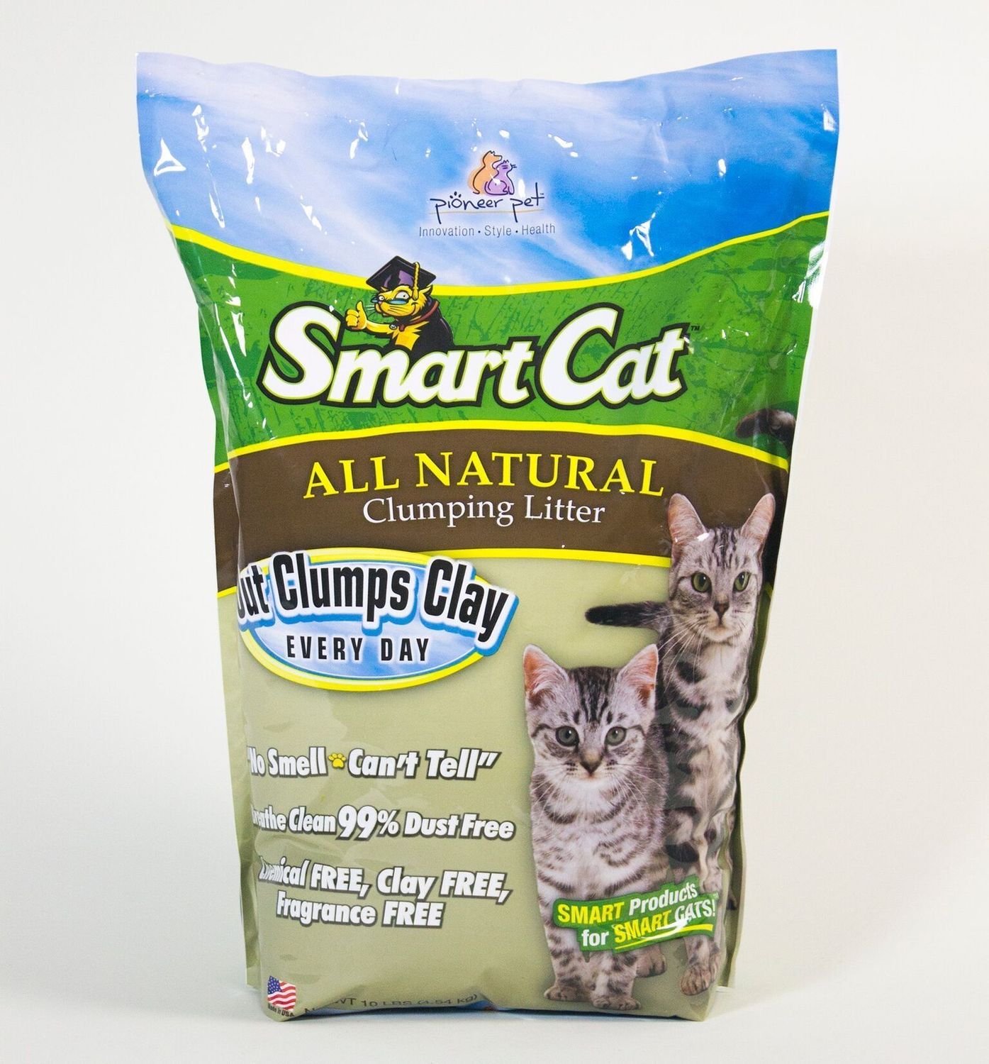 Box of Smart Cat Grass Natural Clumping Litter 10#