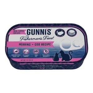 Box of Gunnis Fishermans Feast Topper Herring and Cod 3oz