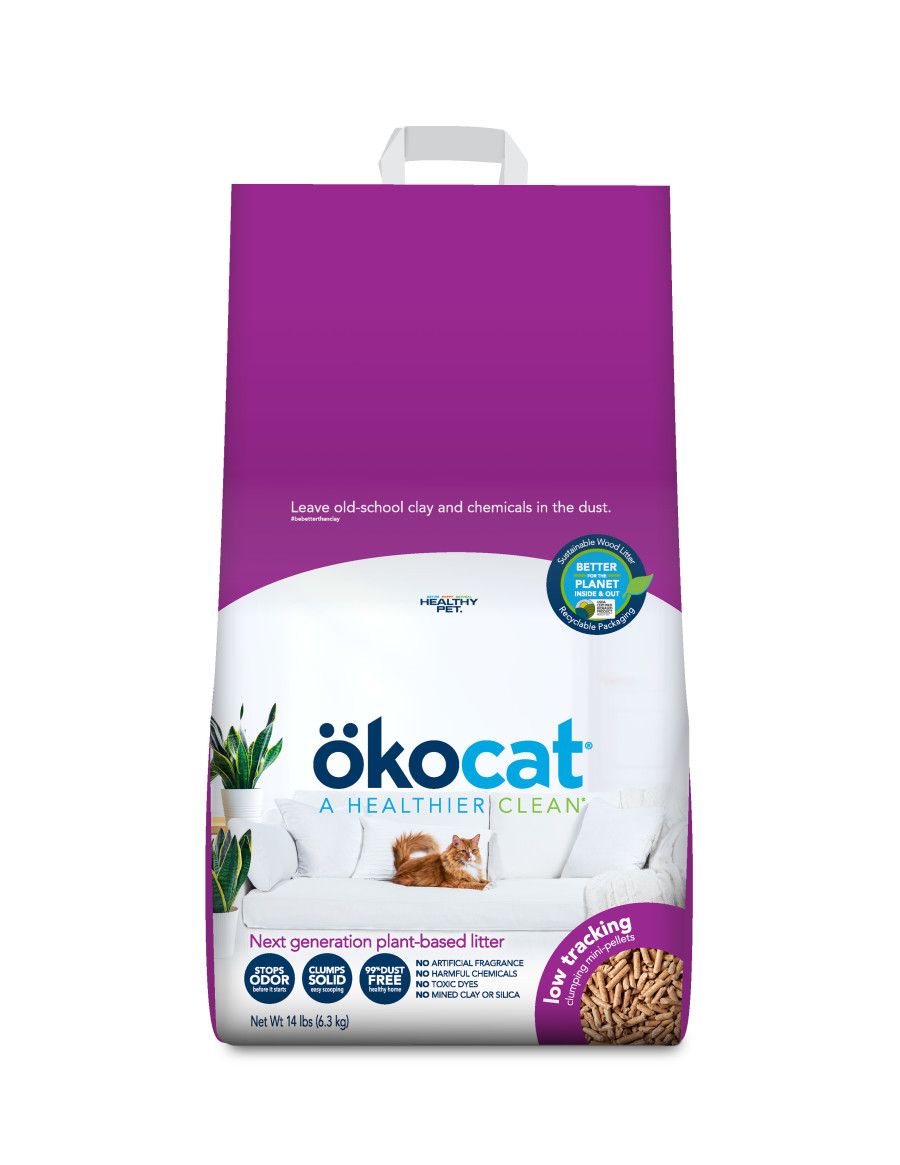 Okocat Litter Low Tracking Clumping Wood 14#