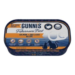 Box of Gunnis Fishermans Feast Topper Salmon and Cod 3oz