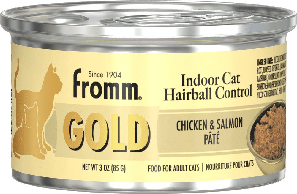 Fromm Gold Indoor Hairball Chicken and  Salmon Pate 3oz single