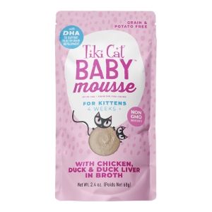 Tiki Cat Baby Mousse Chicken Duck 2.4oz single