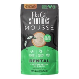 Tiki Cat Solutions Mousse Dental Chicken 2.4oz single