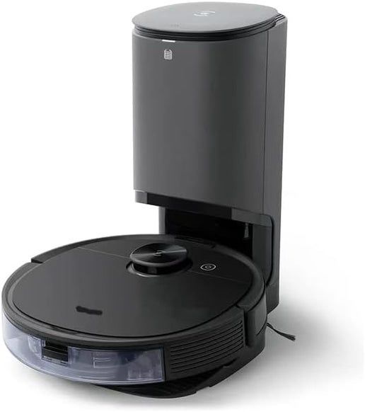 Ecovacs Deebot N8+ Plus robotic vacuum in white finish, featuring a sleek design and advanced navigation system