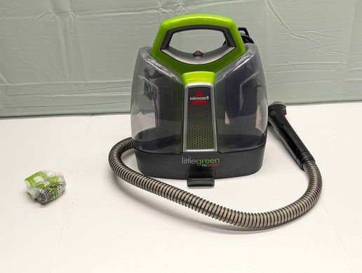 BISSELL Little Green Handheld Cleaner 2513 in green and black with ergonomic handle