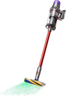 Dyson Outsize Plus Cordless Stick Vacuum with multiple attachments and large capacity storage bin