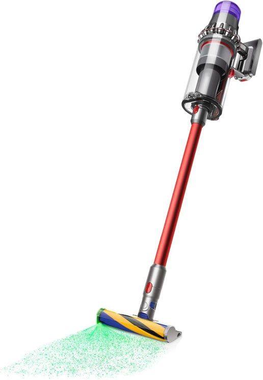 Dyson Outsize Plus Cordless Stick Vacuum with multiple attachments and large capacity storage bin