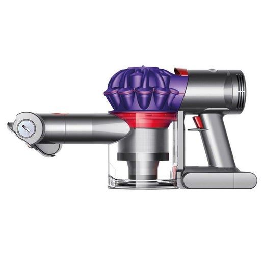 Dyson V7 Car + Boat handheld vacuum in silver finish, featuring a compact design and ergonomic handle