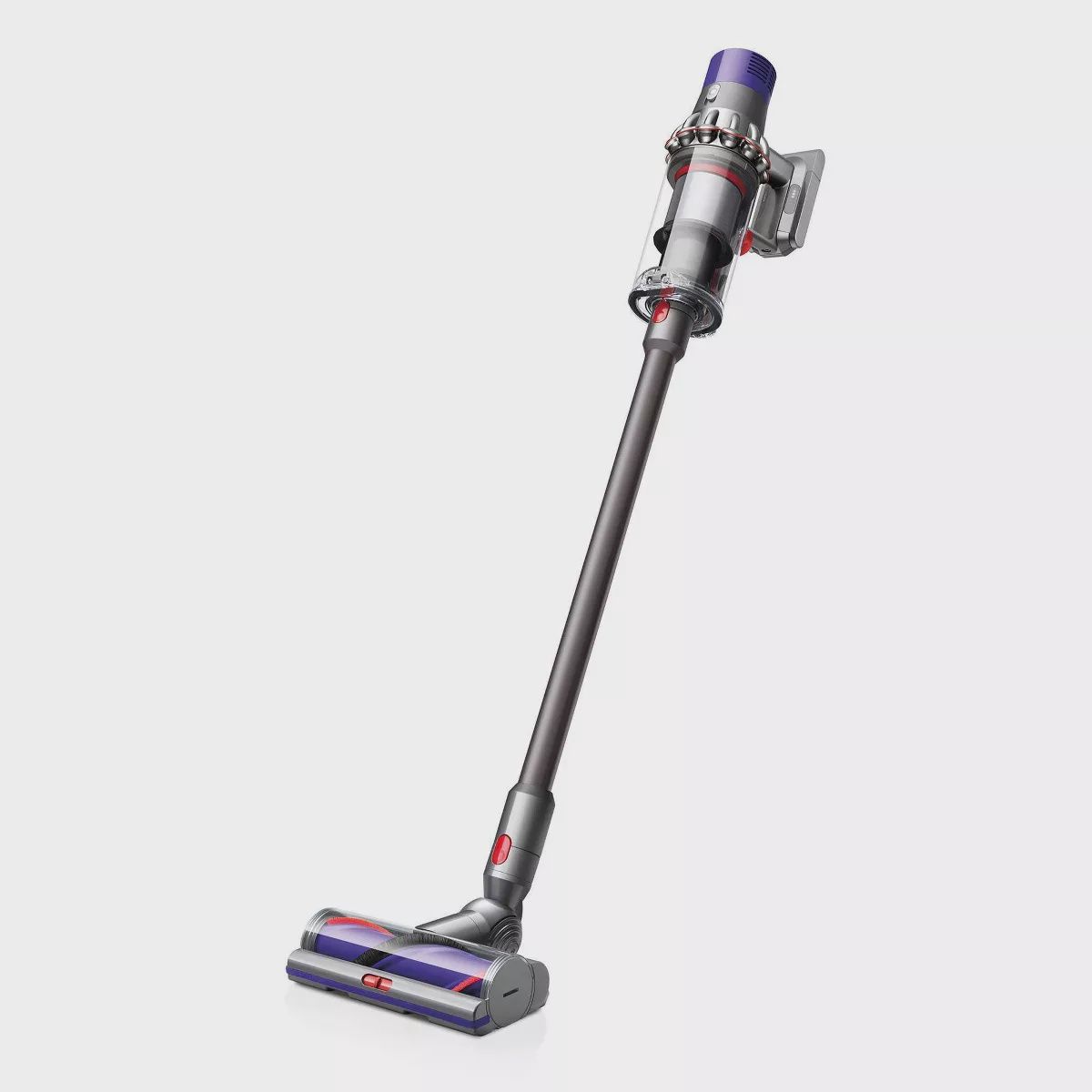 Dyson Cyclone V10 Animal vacuum and accessories arranged on a white background