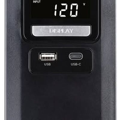 CyberPower LX1325GU3 Battery Backup UPS System with multiple outlets and LED status indicators