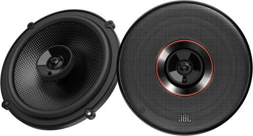 Pair of JBL Club 6.5-inch 2-way premium car speakers with black cone and silver accents.