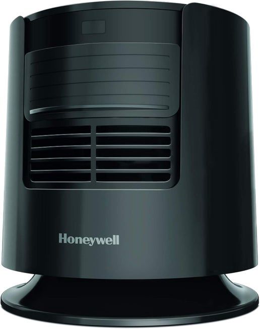 Honeywell DreamWeaver Sleep Fan HTF400 in black with adjustable shutter and control panel.