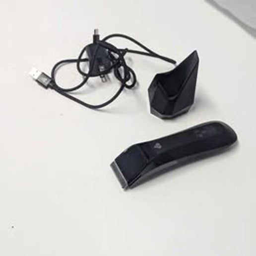 Top view of the Manscaped 4.0 shaving trimmer showing ergonomic design and trimming head.