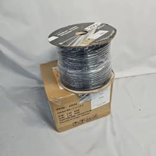 Monoprice 14AWG CMP Rated 2-Conductor Speaker Wire, 250ft spool in black, suitable for in-wall installations.