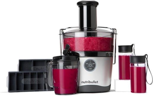 NutriBullet Juicer Pro extracting fresh juice.