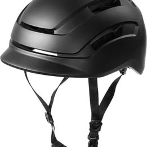NIU Electric Scooter Helmet in black, featuring a sleek aerodynamic design and glossy finish.