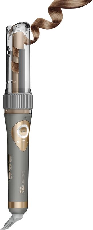 Conair InfinitiPRO Curl Secret 2.0 Ceramic Curling Iron with sleek black design and automatic curling chamber