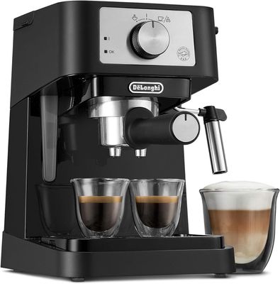 De&#39;Longhi Stilosa 15 Bar pump espresso machine with stainless steel design and steam wand