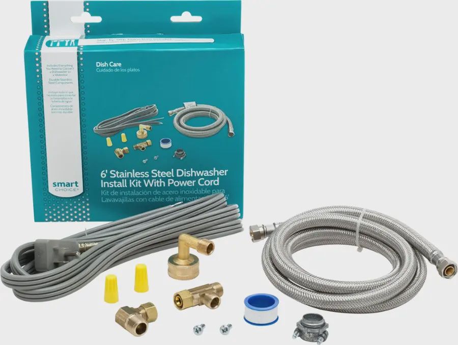 Smart Choice install kit parts next to the box.