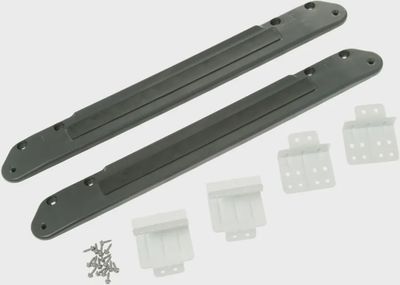 GE GFA28KITN stacking kit for 28-inch front-load washers and dryers, includes brackets and hardware for secure installation.
