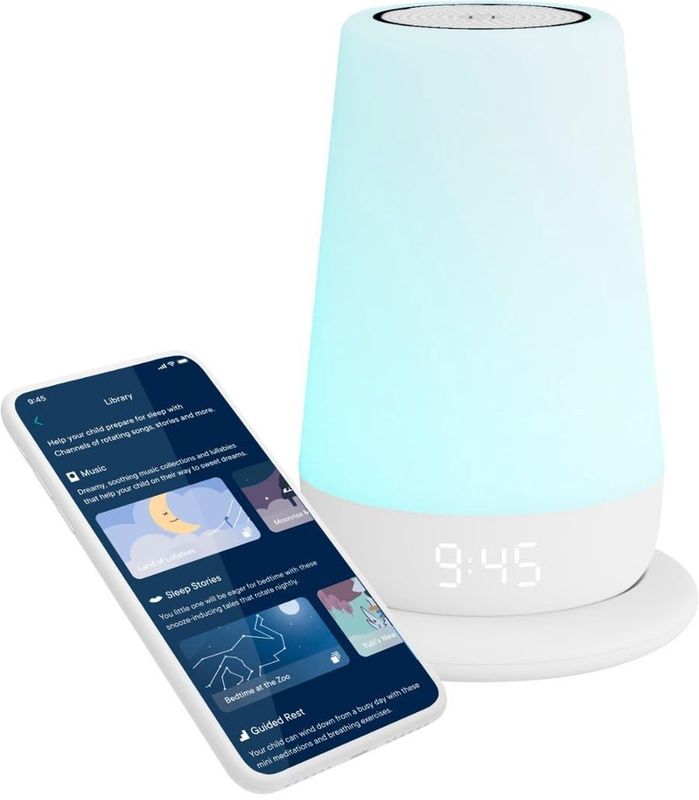 Hatch Rest+ Baby &amp; Kids Sound Machine with nightlight and sound features.