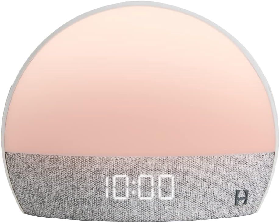 Hatch Restore 1 (2020 Model) in white with soft-touch controls and digital clock display.