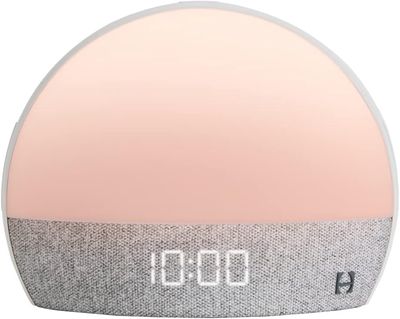 Hatch Restore 1 (2020 Model) in white with soft-touch controls and digital clock display.