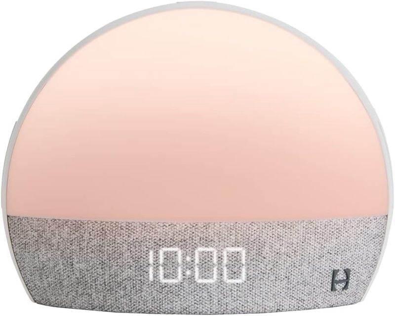 Hatch Restore 1 (2020 Model) in white with soft-touch controls and digital clock display.