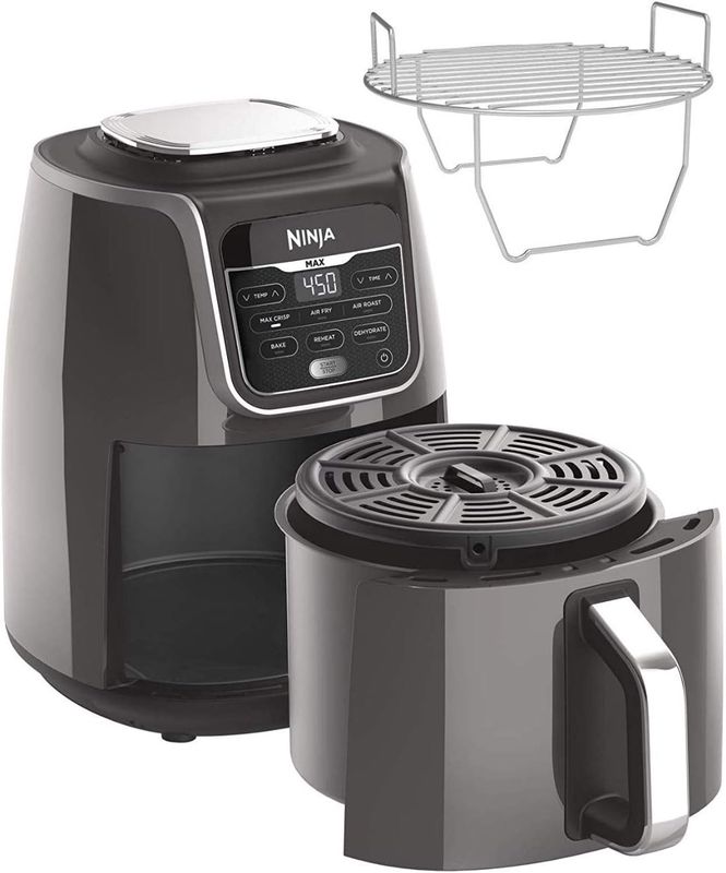 Sleek Ninja Air Fryer Max XL AF161 designed for quick and healthy cooking with a 5.5-quart capacity.