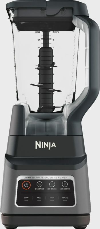 Front view of the Ninja Professional Plus Blender with Auto-IQ, showing the control panel and pitcher.