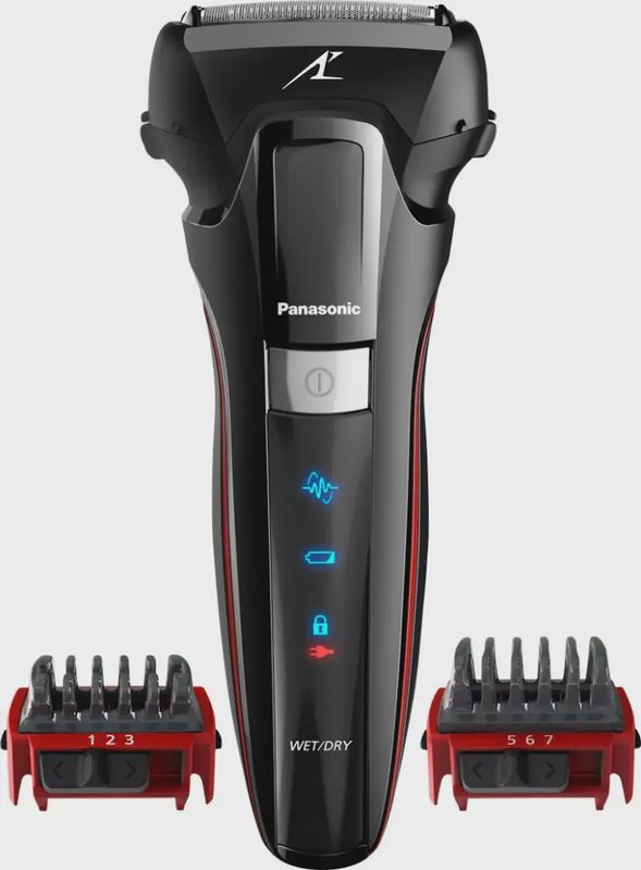 Panasonic Arc3 Wet/Dry Electric Shaver showcasing its sleek design and ergonomic handle.