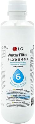 Upright view of LG LT1000PC water filter for select refrigerators