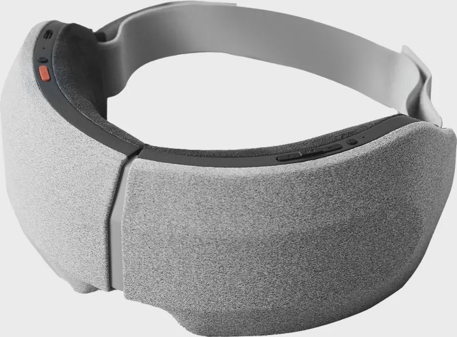 Sharper Image RealTouch Eye Mask hot and cold massager with padded mask and control unit.