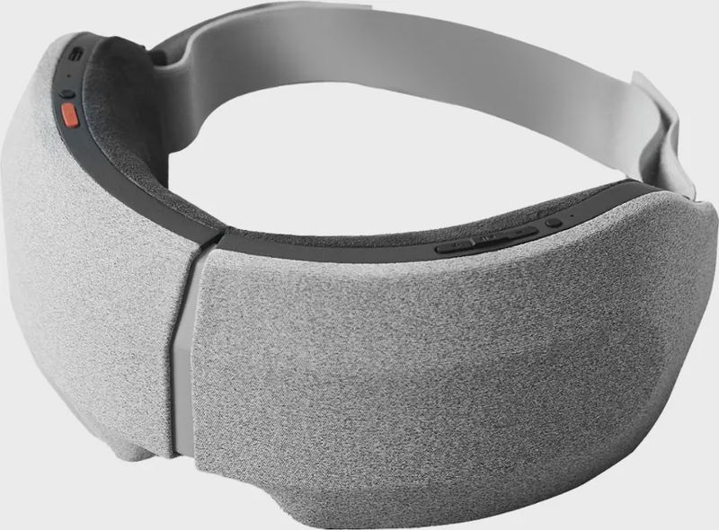 Sharper Image RealTouch Eye Mask hot and cold massager with padded mask and control unit.