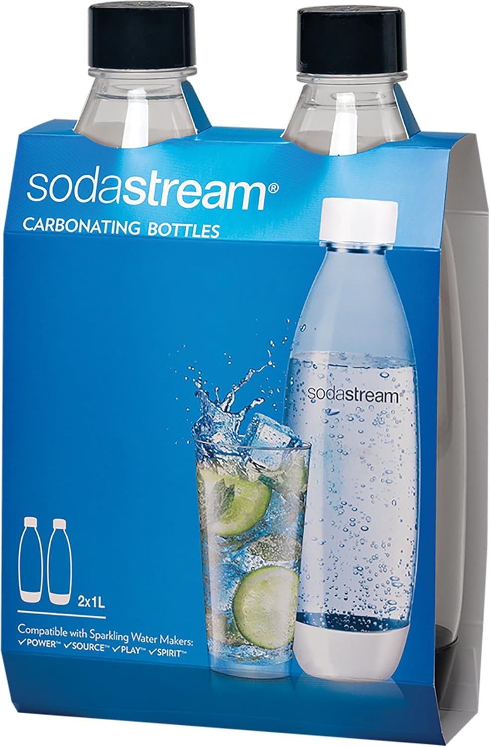 SodaStream Slim Carbonating Bottles packaged together.