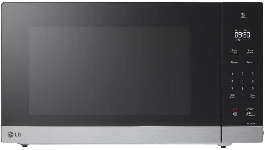 Front view of LG 2.0 Cu. Ft. countertop microwave