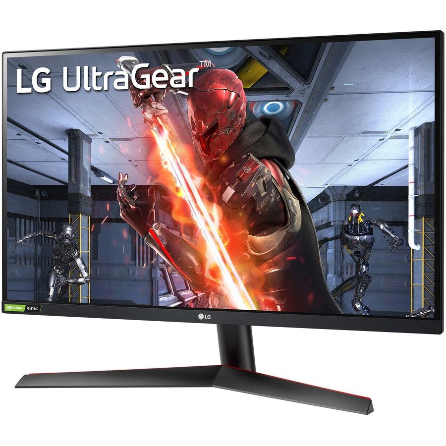 Diagonal view of LG UltraGear 27” IPS QHD gaming monitor