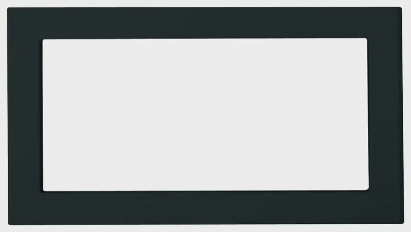 27-inch built-in trim kit for GE microwaves, stainless steel finish