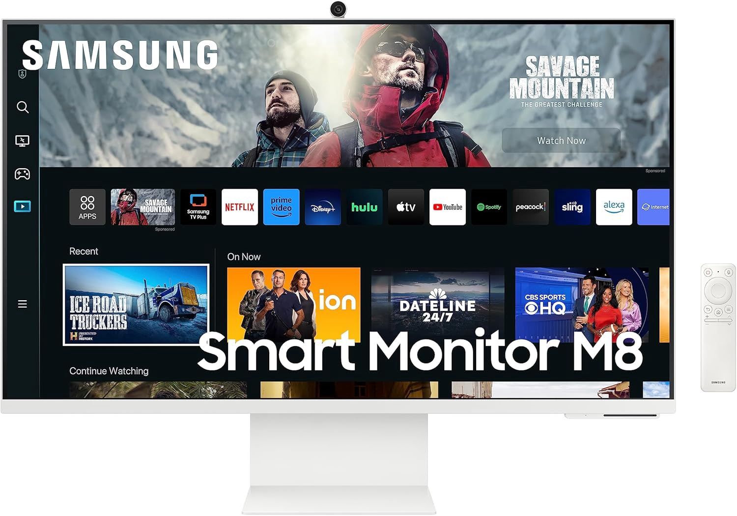 Front view of Samsung M80C 32&quot; Smart Tizen 4K UHD Monitor
