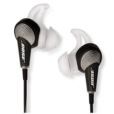 Bose QuietComfort 20 Acoustic Noise Cancelling Headphones for Apple Devices featuring inline microphone and remote control