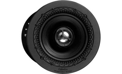 Definitive Technology DI 4.5R in‑ceiling speaker with slim white round grille flush-mounted on ceiling
