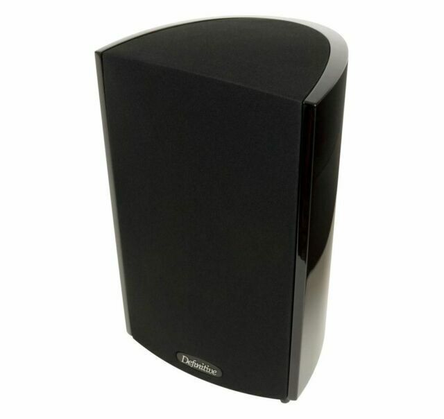 Definitive Technology ProMonitor 800 main stereo speaker in black with grille front