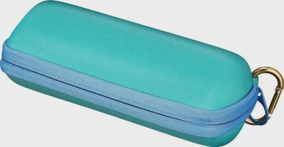 Front view of the Insignia Carrying Case for Sonos Roam Portable Speaker showing sleek design and zipper closure.