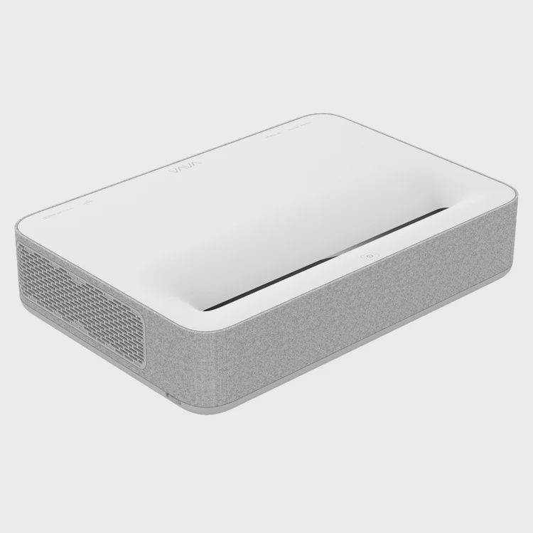 VAVA 4K Ultra Short Throw Laser Projector – front view showcasing sleek modern design and lens