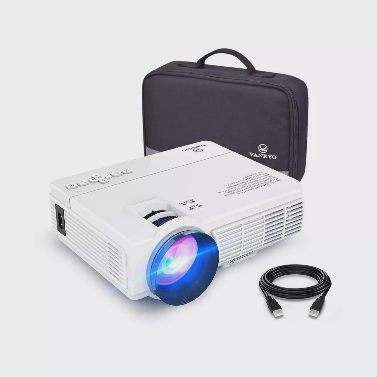 Vankyo Leisure 3 Mini Projector – front view showing lens and compact design