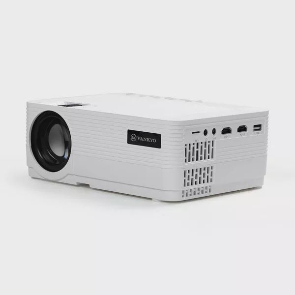 VANKYO Leisure 470 Mini WiFi Projector – angled diagonal view showcasing lens, body design, and surface details