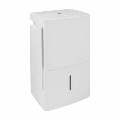 GE 50-pint portable dehumidifier, 115V model with digital controls.